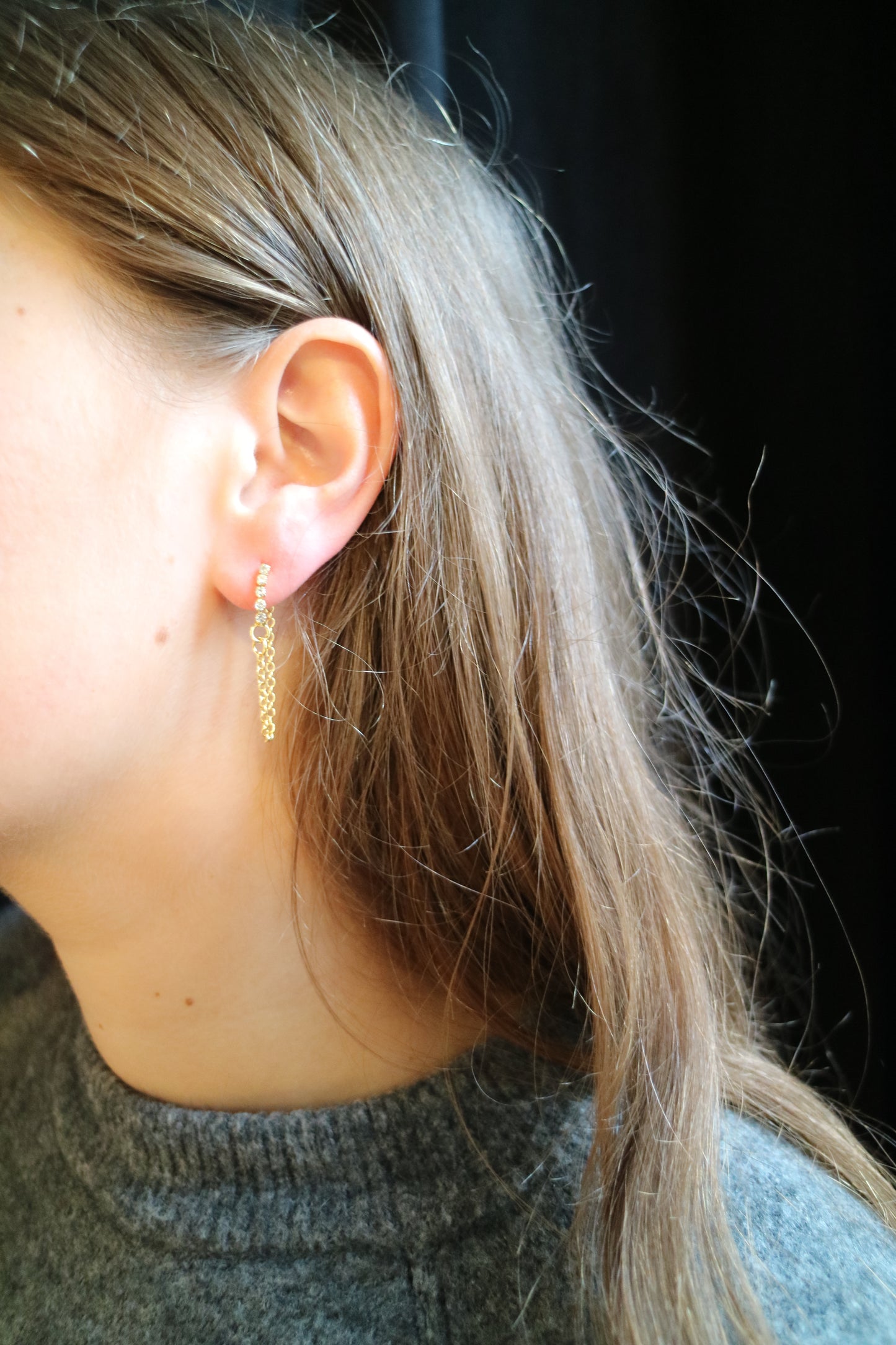 MULTI DIAMOND EARRING