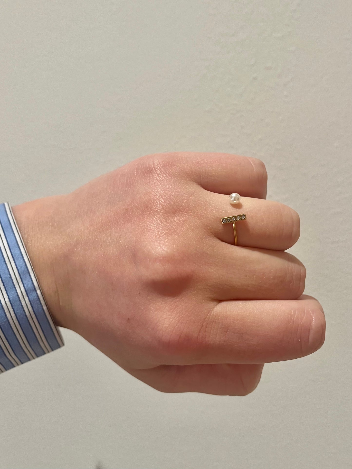 OPEN PEARL RING