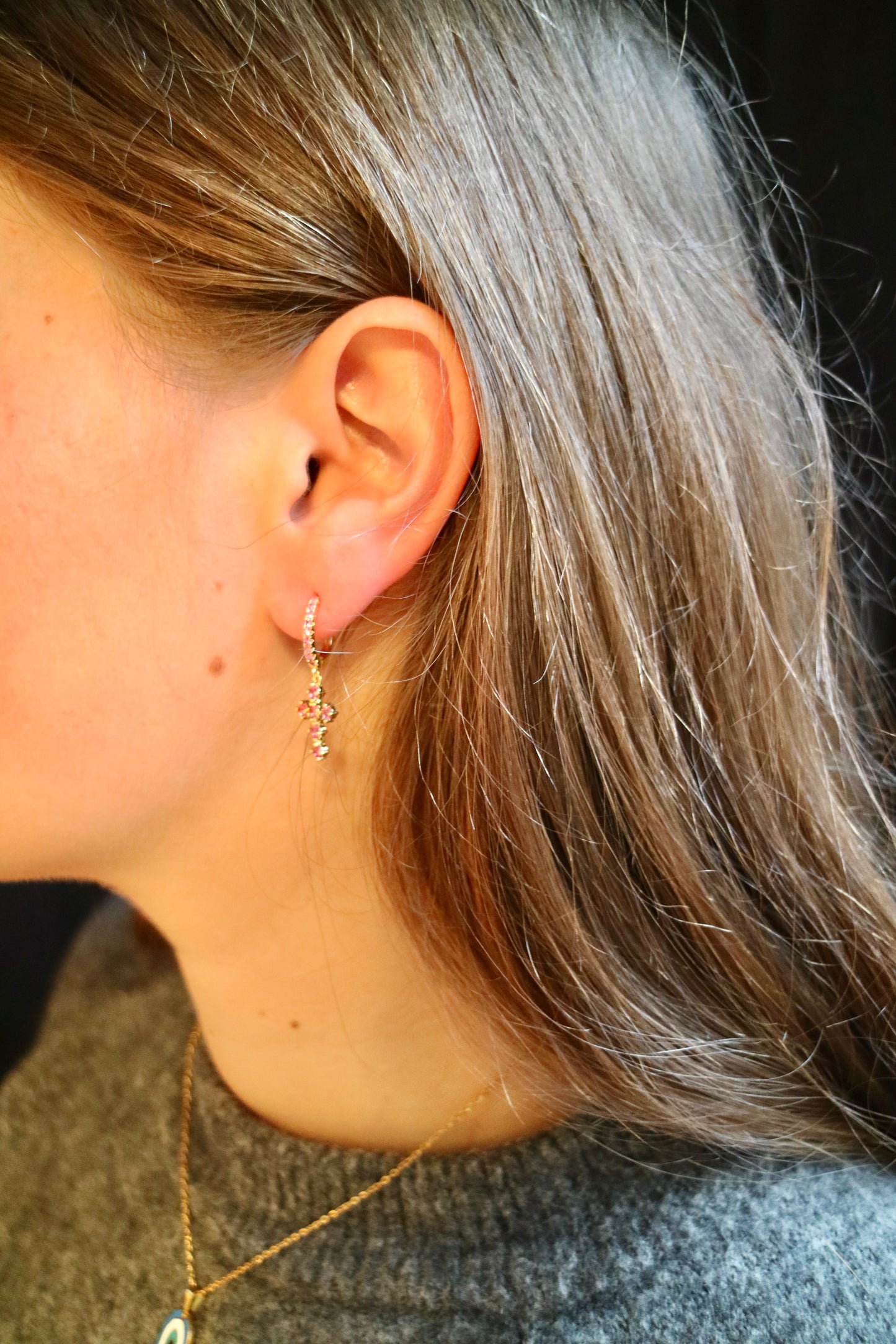 CROSS EARRING