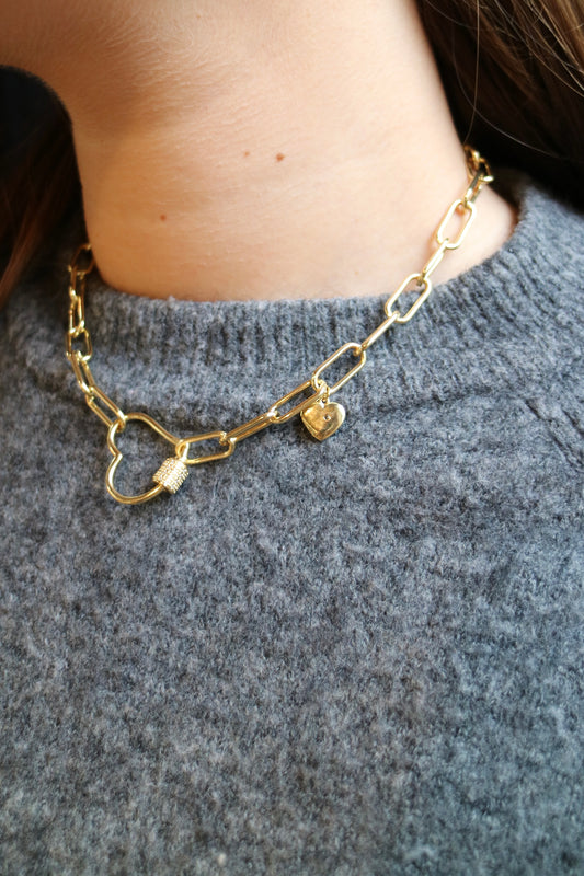 CHAIN HEART NECKLACE
