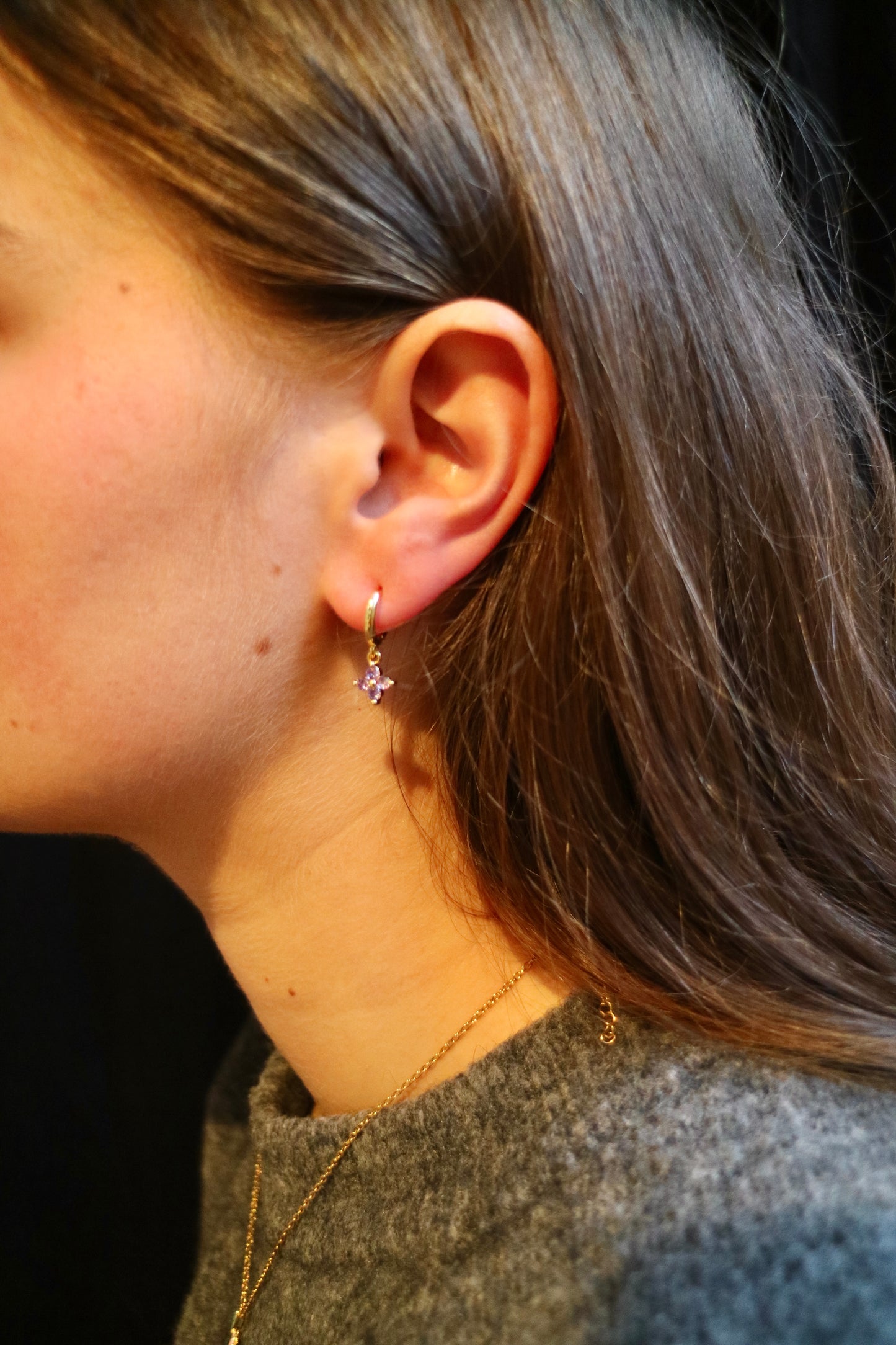 BIG CLOVER EARRING