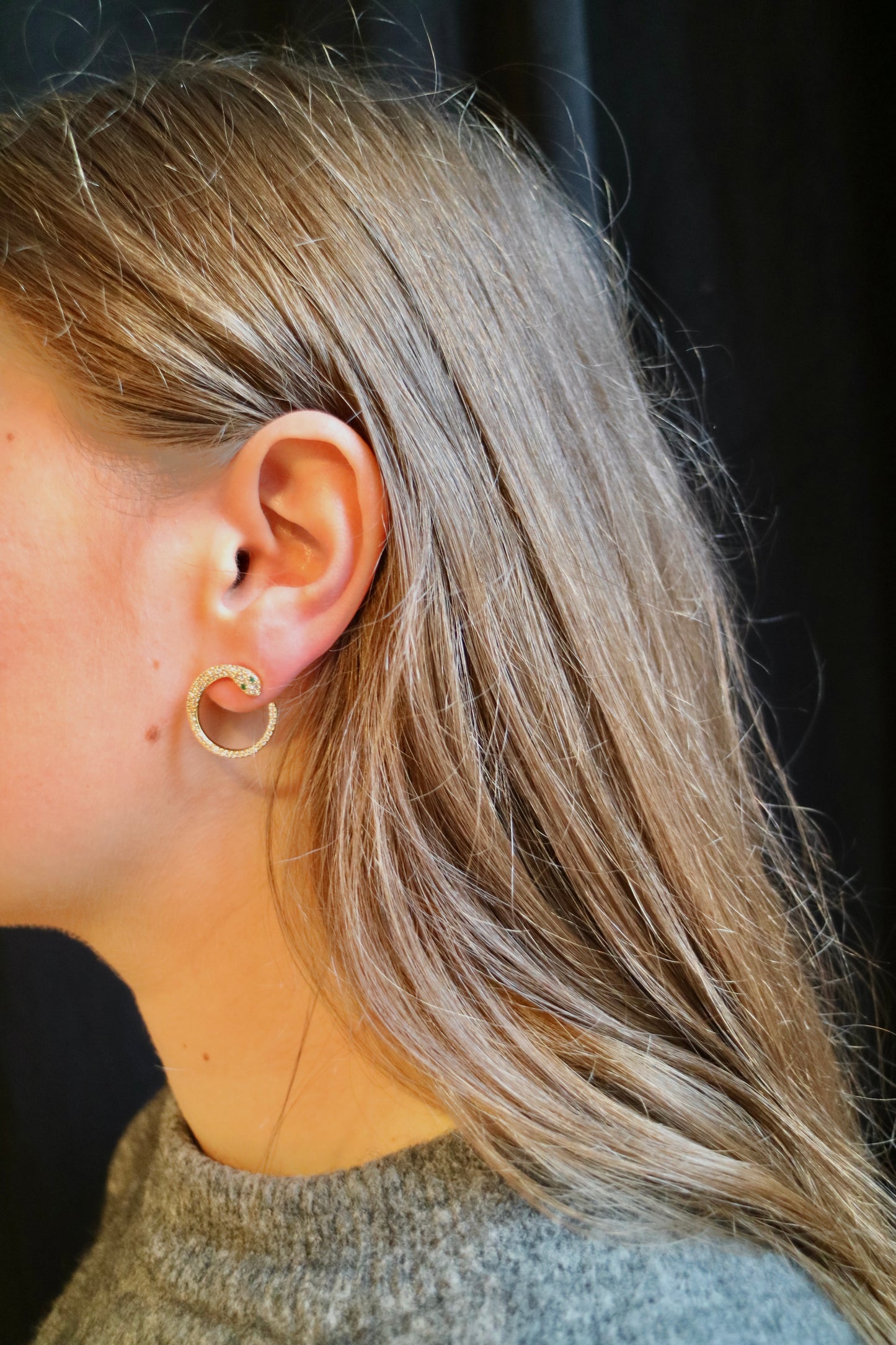 BIG SNAKE EARRING