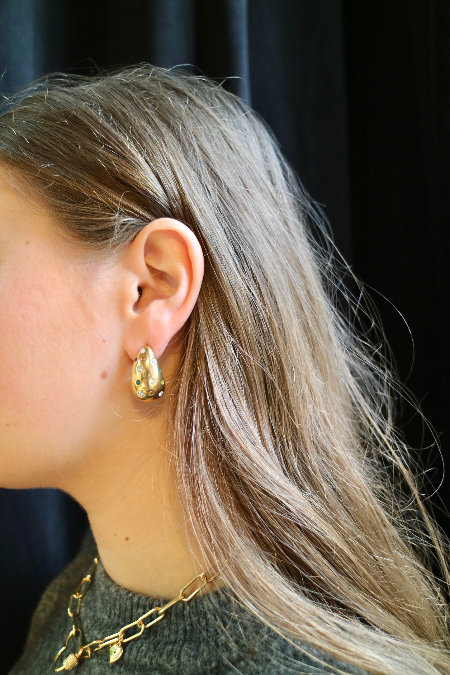 BIG DROP EARRING