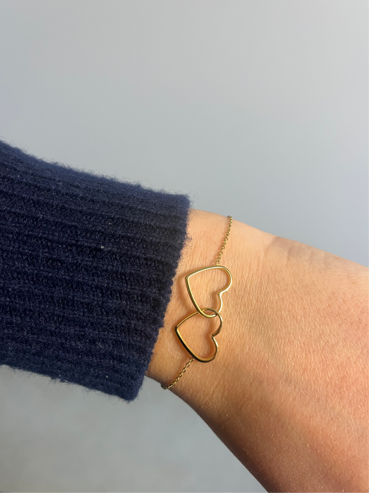 SMALL OPEN HEART BRACELET