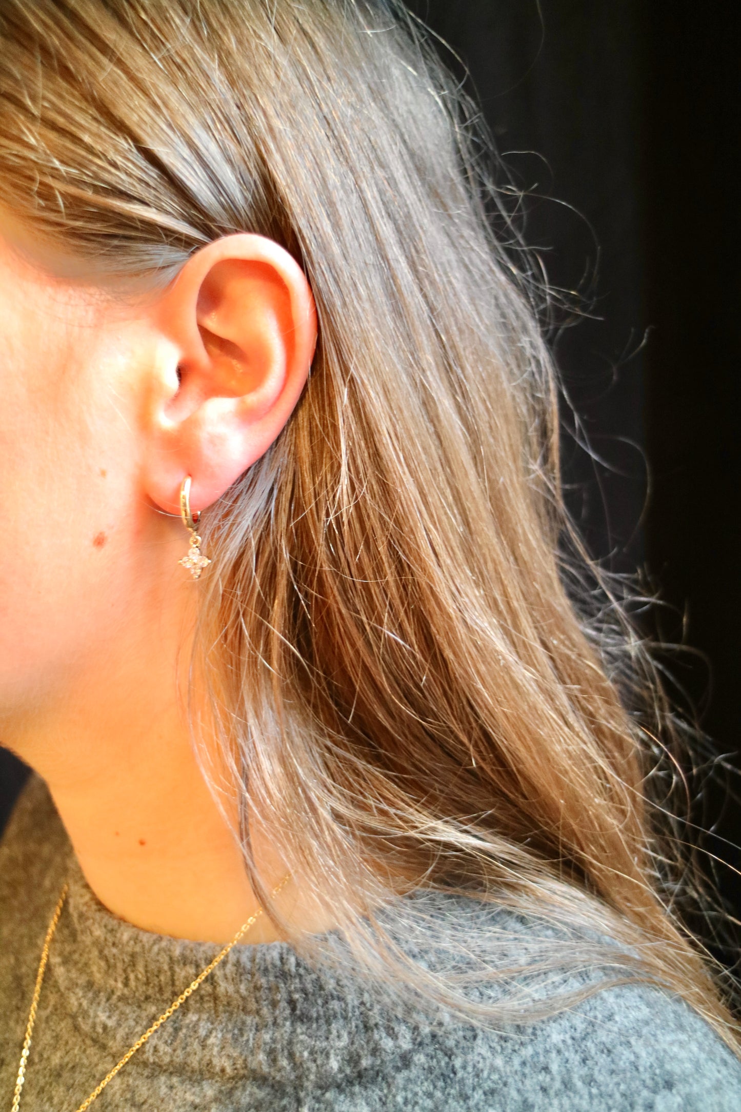 BIG CLOVER EARRING