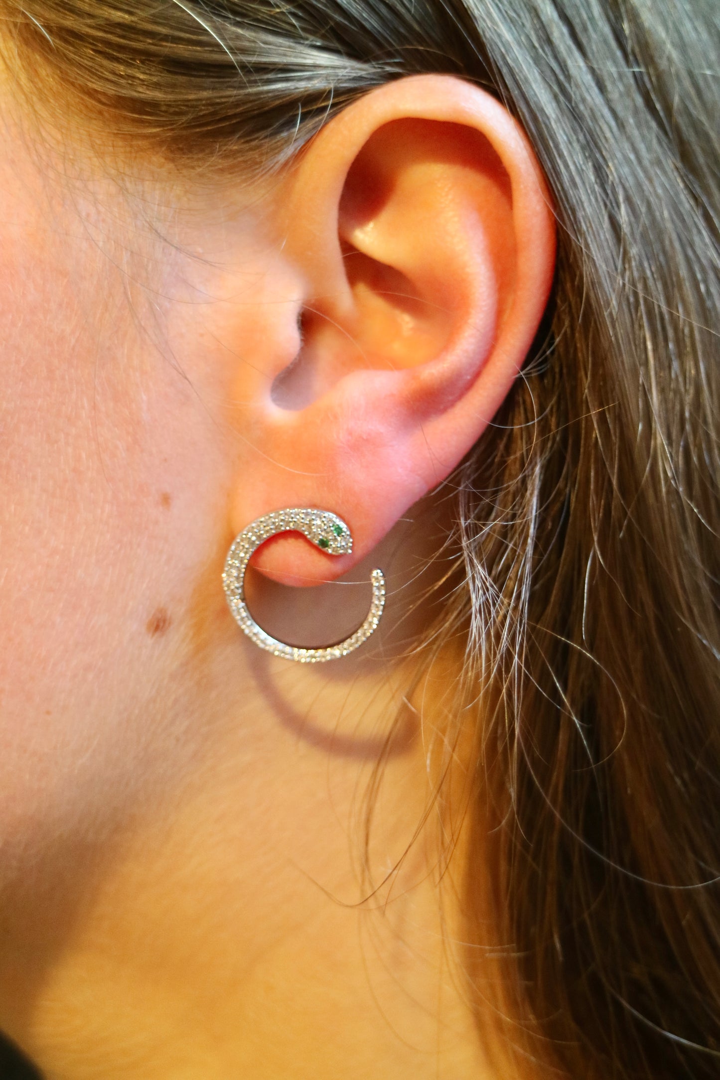 BIG SNAKE EARRING