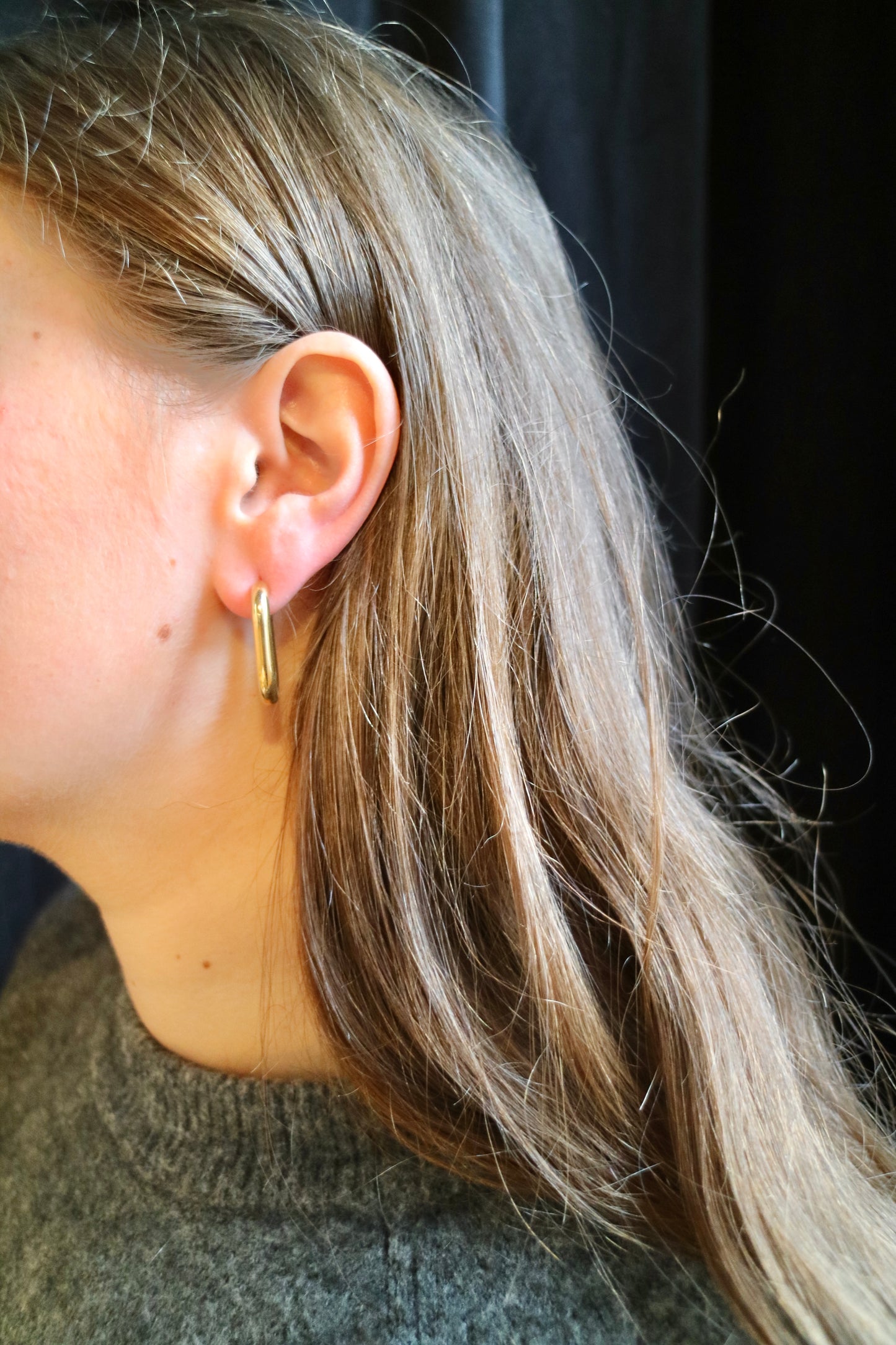 CHUNKY SQUARE EARRING