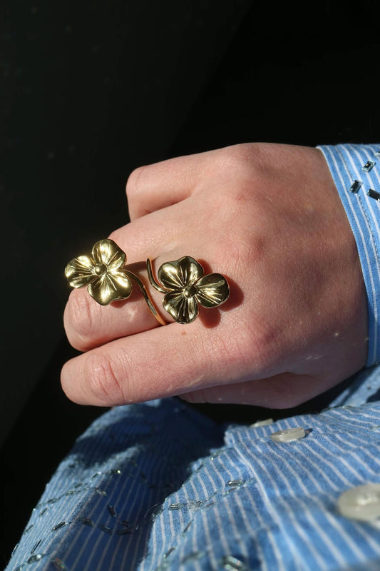 DOUBLE FLOWER RING