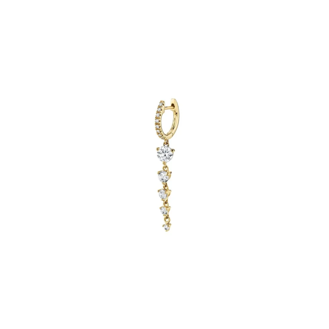 DIAMOND BAR EARRING