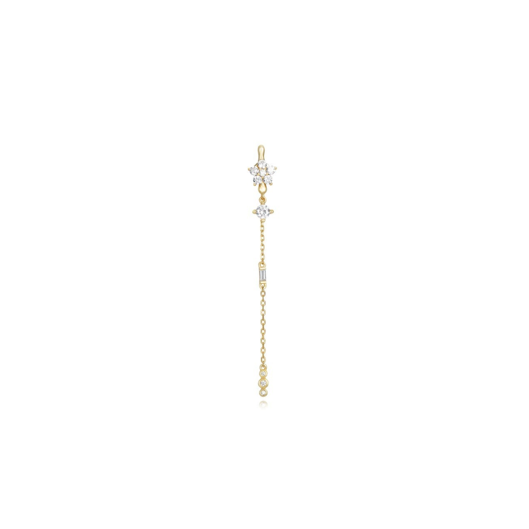 LONG FLOWER EARRING