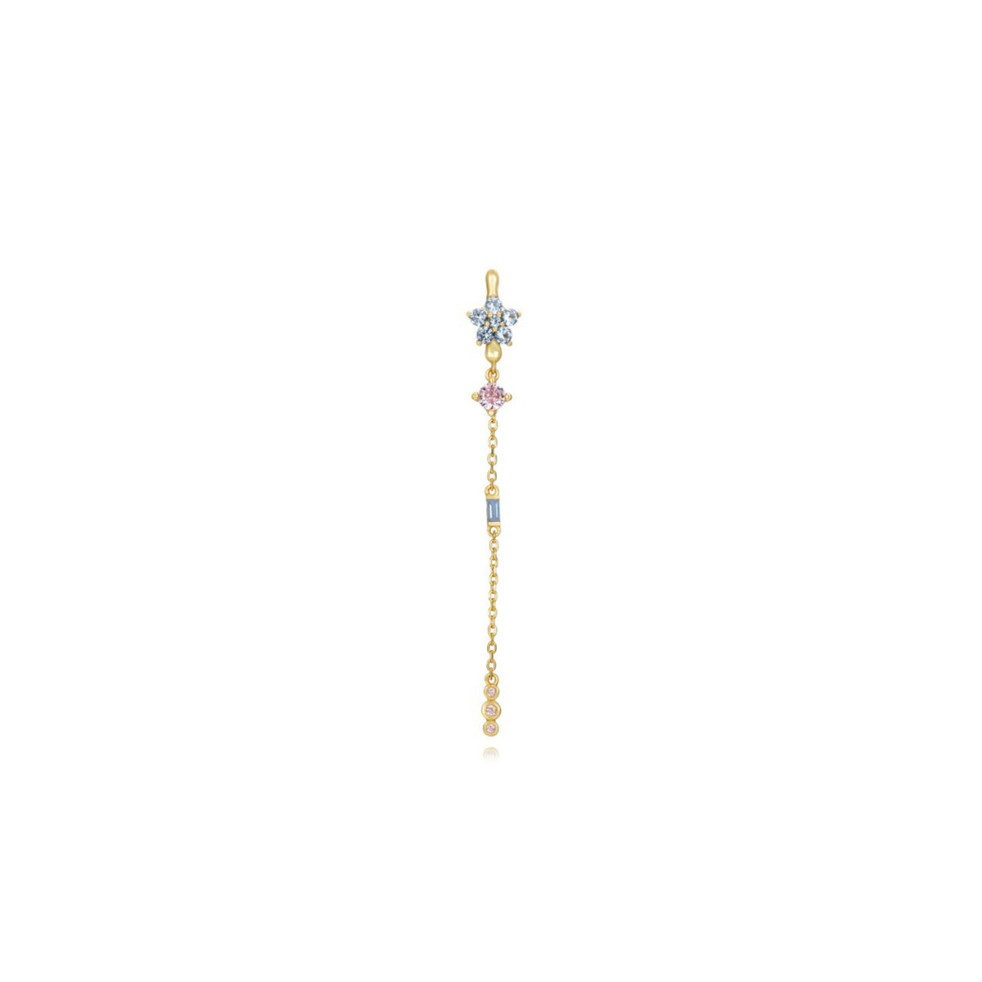 LONG FLOWER EARRING