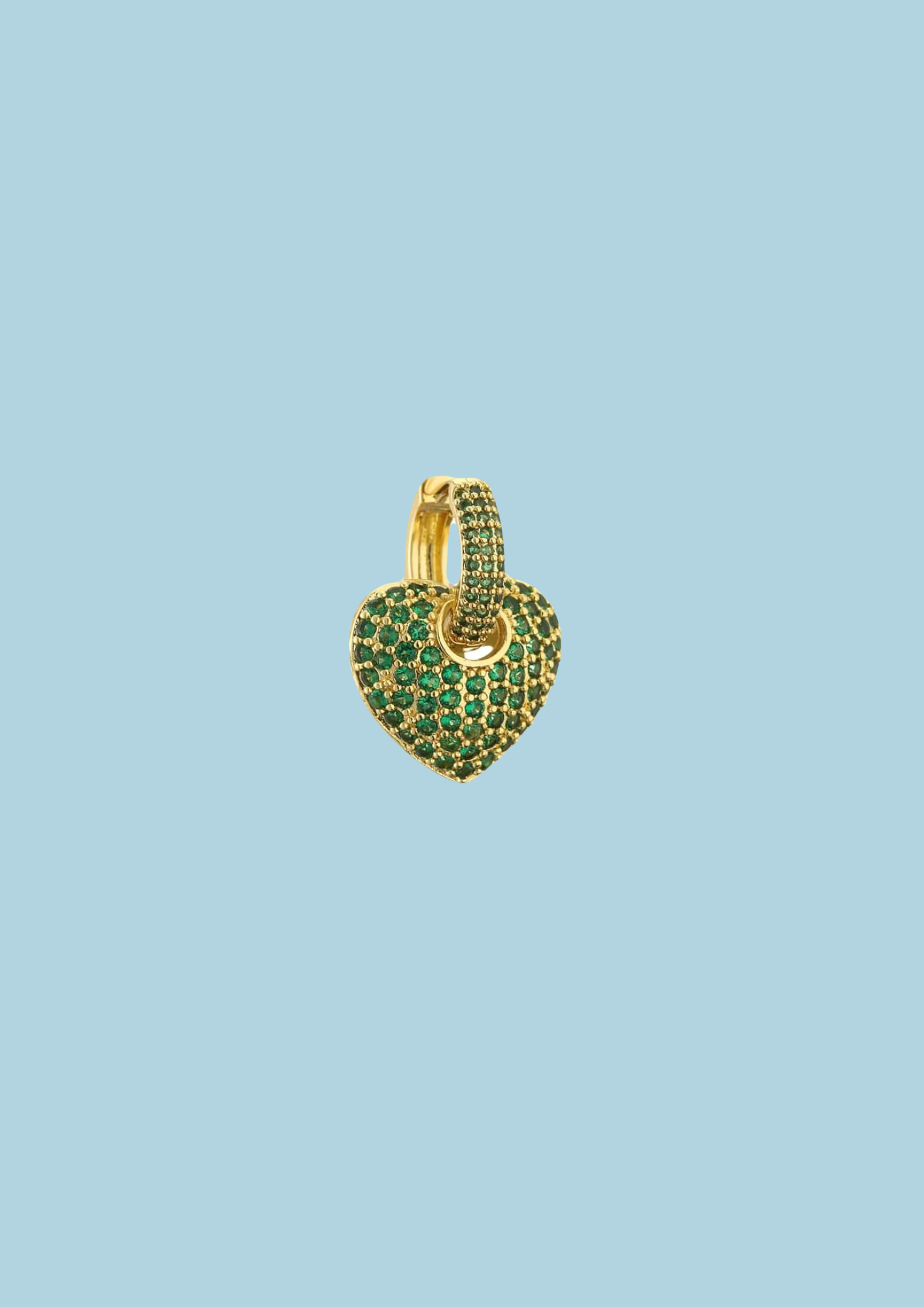 CHUNKY HEART EARRING
